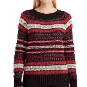 Chaps | Striped Sweater, Red